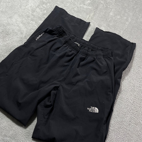 The North Face TNF Apex Pants Womens Small Petite Black Athletic Track Hiking - Picture 1 of 16